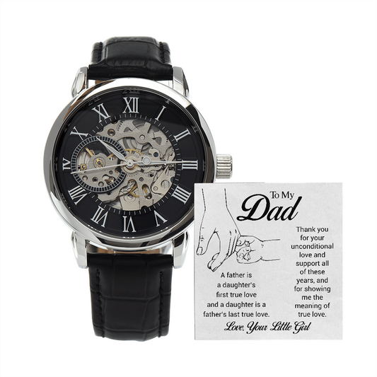 A Fathers Love | Men's Openwork Watch