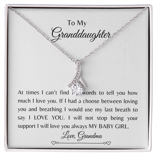 To My Granddaughter| Alluring Beauty Necklace