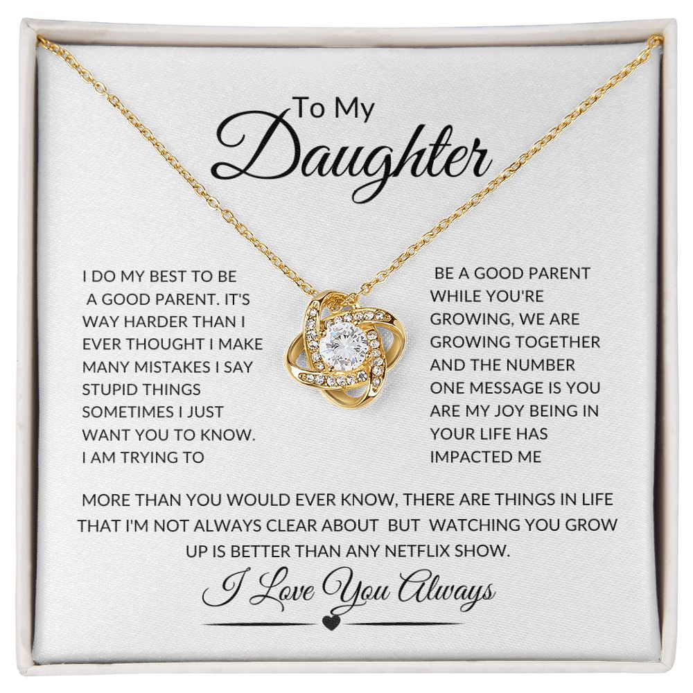 Being A Parent| Love Knot Necklace