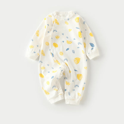 Autumn Thin Baby Pajamas And Baby Onesies