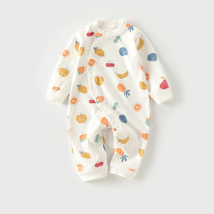 Autumn Thin Baby Pajamas And Baby Onesies