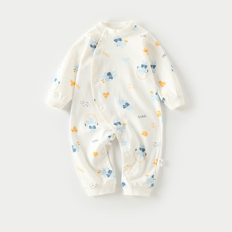 Autumn Thin Baby Pajamas And Baby Onesies