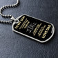 I Love You Forever Son | Luxury Military Necklace