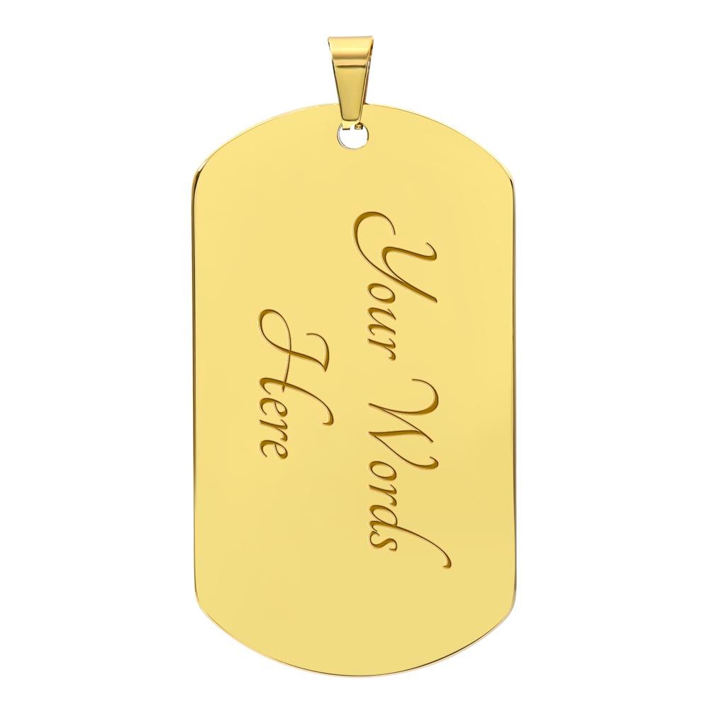 In Loving Memory | Luxury Dog tag Chain