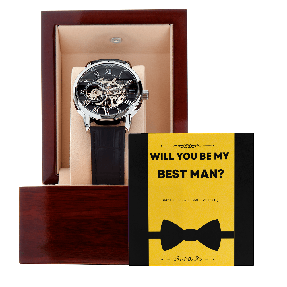 Be My Best Man | Men's Openwork Watch