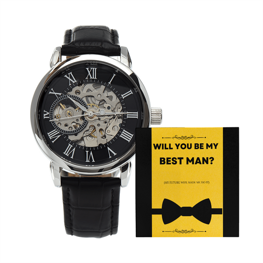 Be My Best Man | Men's Openwork Watch