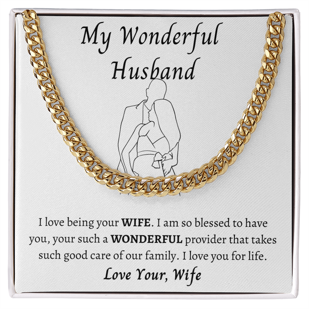 My Wonderful Husband | Cuban Link Chain