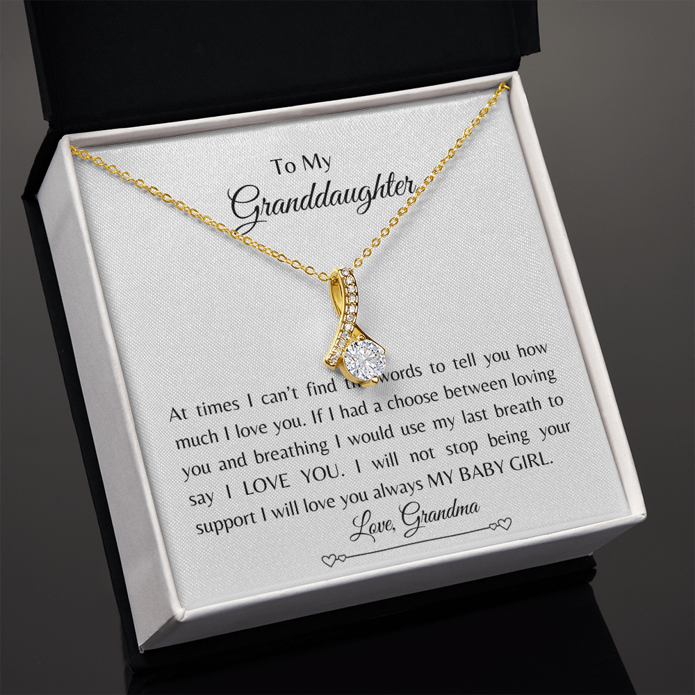 To My Granddaughter| Alluring Beauty Necklace