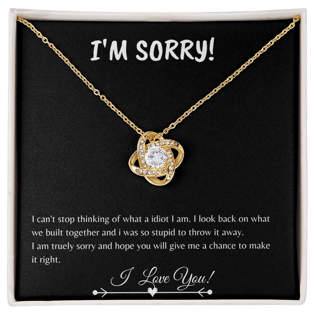 I'm Sorry| Love Knot Necklace