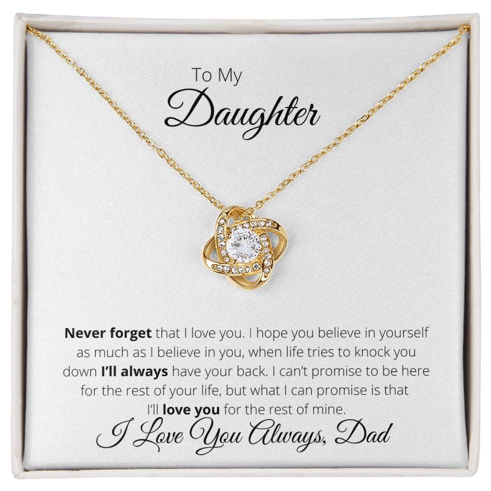 I Will Love You Forever | Love Knot Necklace