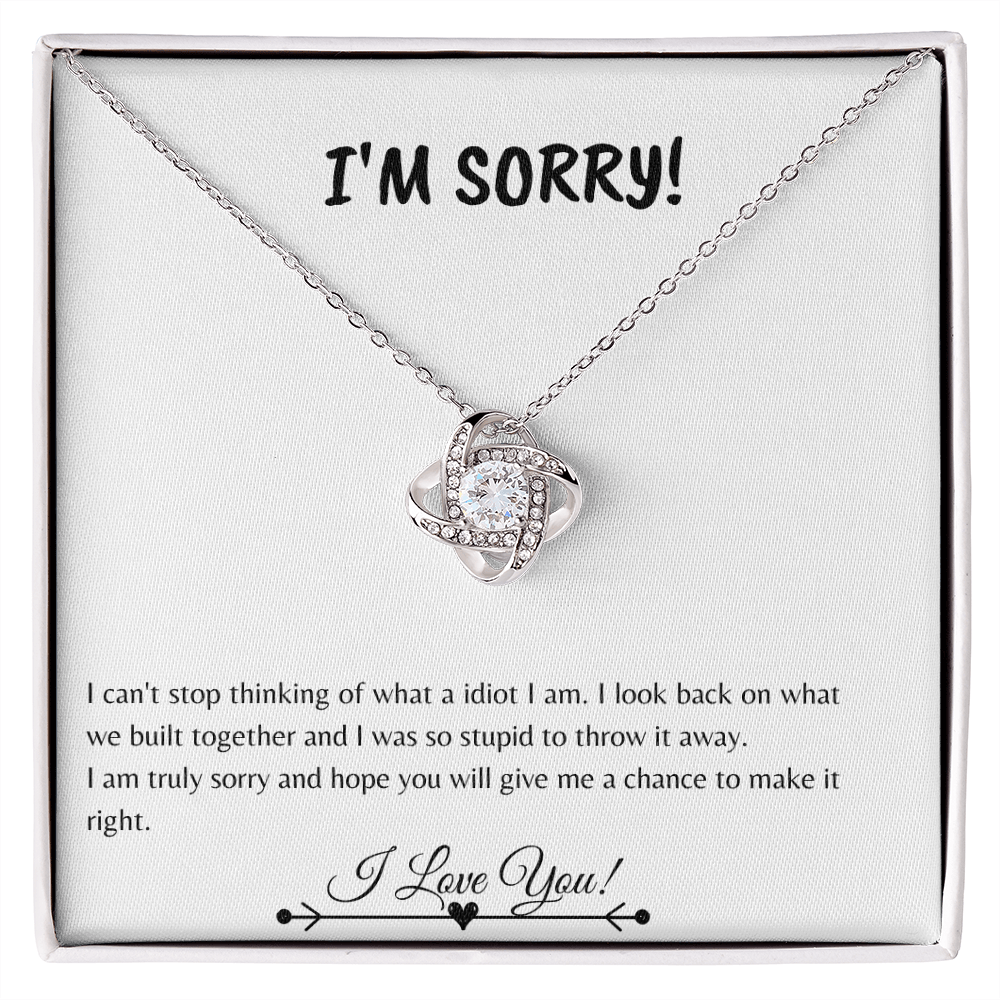 I'm So Sorry | Love knot Necklace