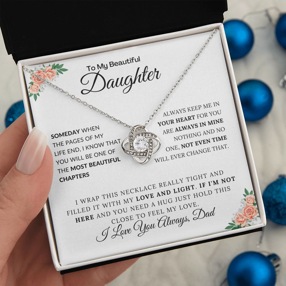 My Daughter | Always in my heart - Alluring Beauty necklace – The Rose Of  Sharon Gifts