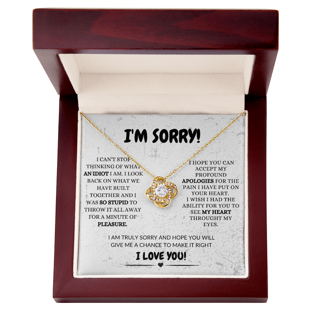 I'M SORRY | LOVE KNOT NECKLACE