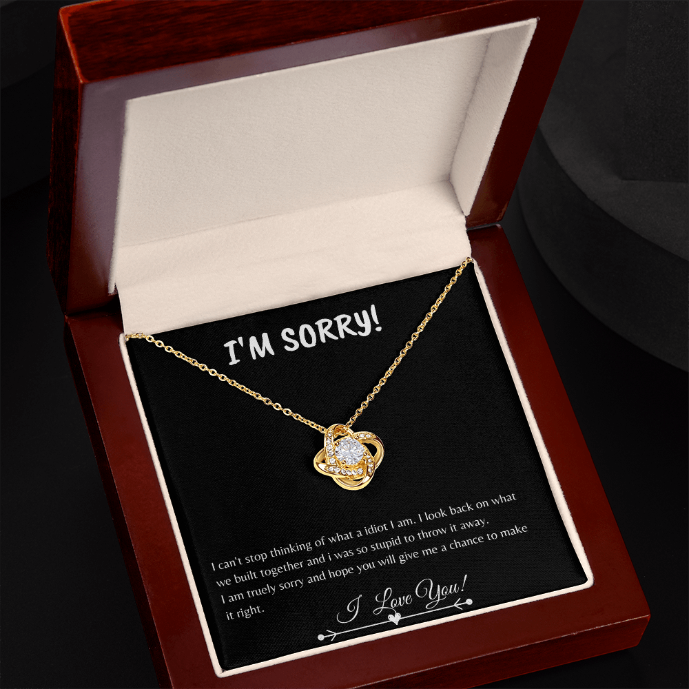 I'm Sorry| Love Knot Necklace