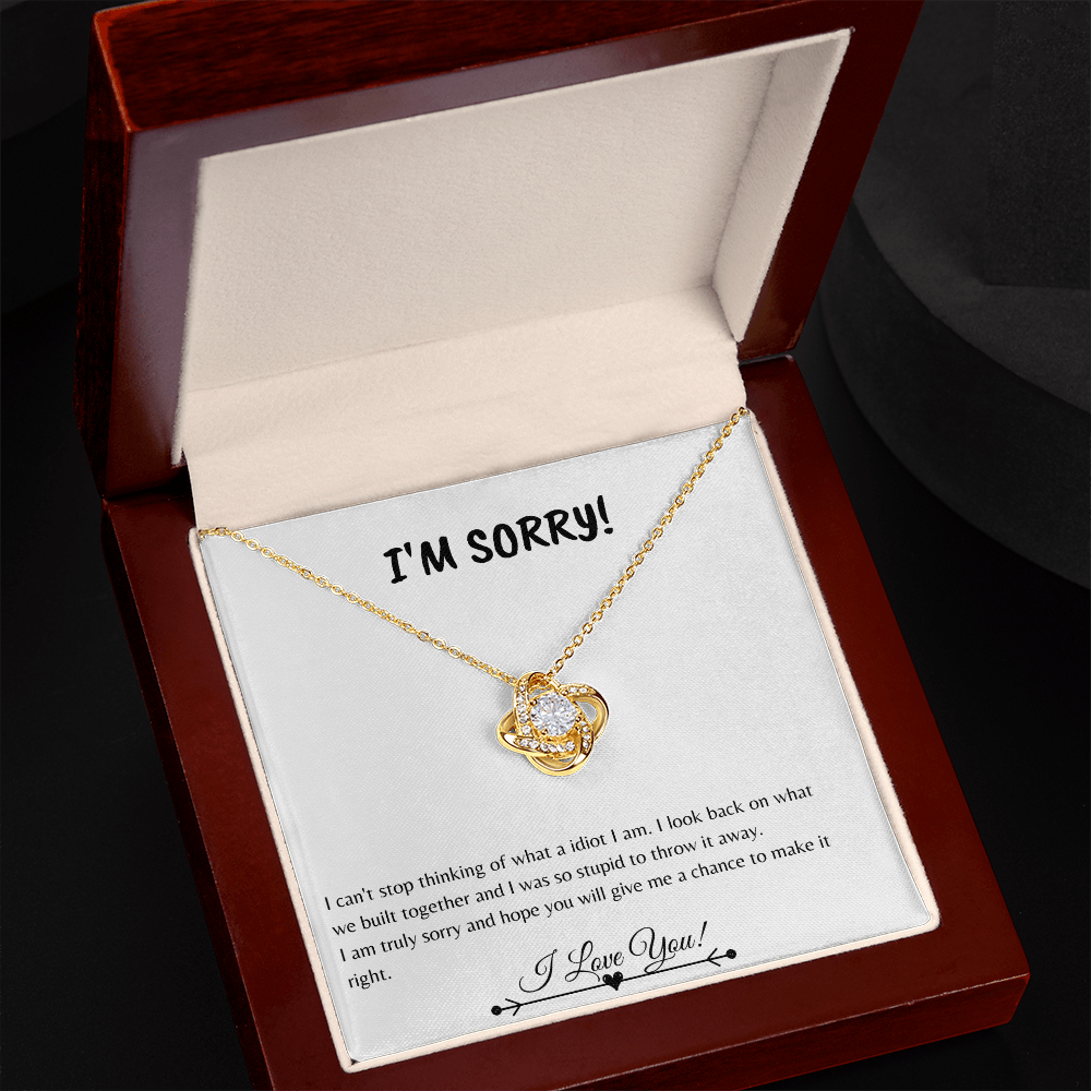 I'm So Sorry | Love knot Necklace
