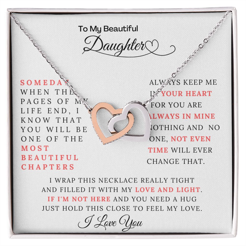 My Beautiful Daughter| Interlocking Heart Necklace